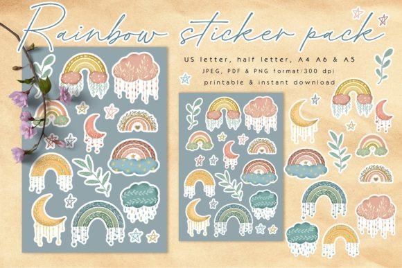 Download Rainbow Sticker Pack - Rainbow Collection