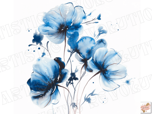 Download Abstract Watercolor Flowers Clipart Png - Abstract Collection