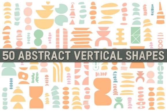 Download Vertical Abstract Shapes PNG and Brushes - Abstract Collection
