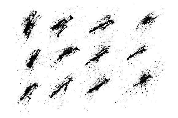 Download Inkblot Dirty Splash Texture Set - Set Collection