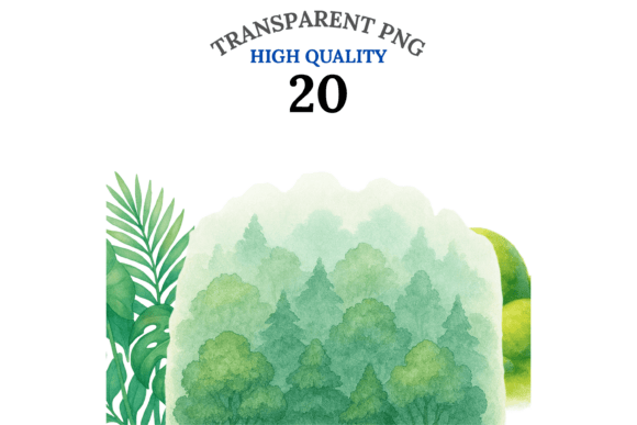 Download Green Background Clipart Set - Round Collection