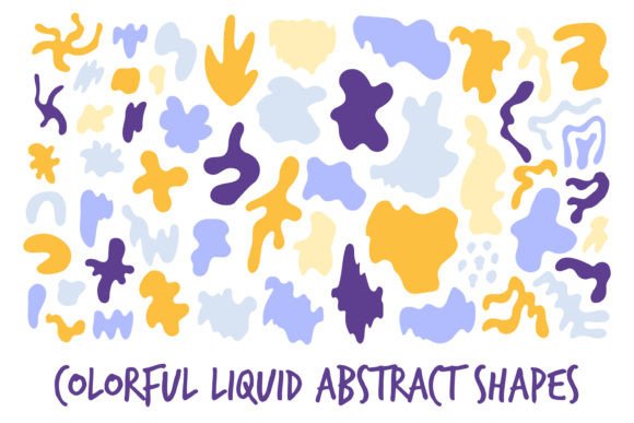 Download Colorful Liquid Abstract Shapes PNG - Abstract Collection