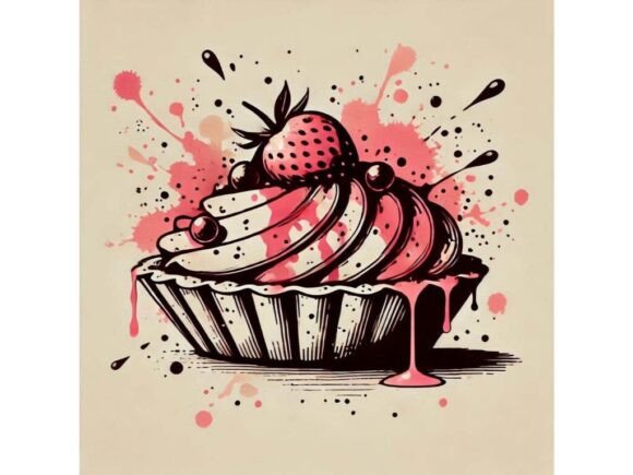 Download Inkblot-style Dessert, Abstract Splashes - Abstract Collection