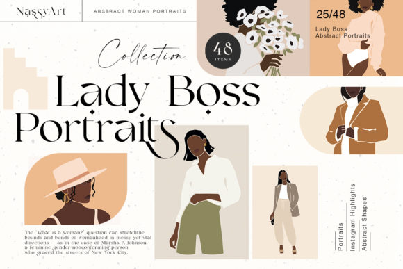 Download Lady Boss Woman Abstract Portraits - Abstract Collection