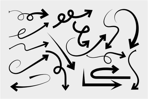 Download Hand-drawn Arrow Set, Arrow Icon - Set Collection