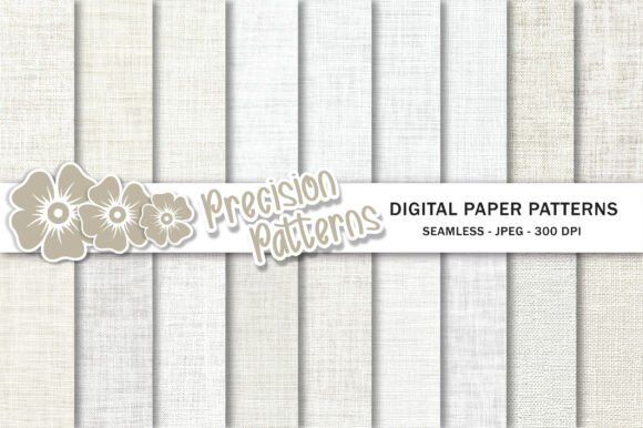 Download White Linen Seamless Background Digital - Round Collection