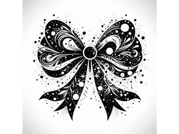 Download Inkblot-style Bow with Abstract Shapes a - Abstract Collection
