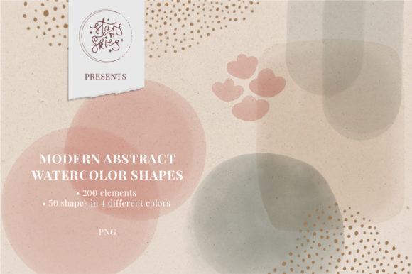 Download Modern Abstract Watercolor Shapes - Abstract Collection