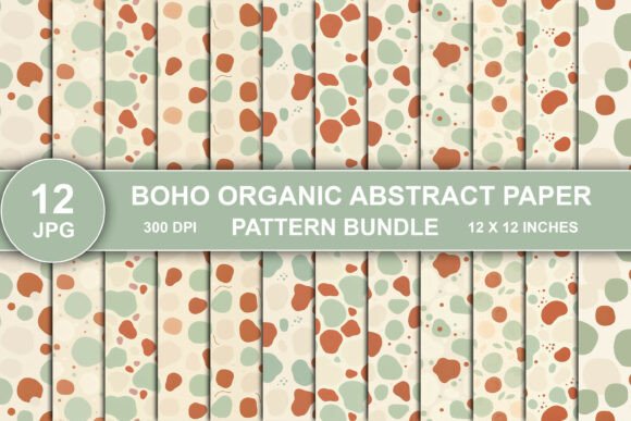 Download Boho Abstract Paper Pattern Bundle - Abstract Collection