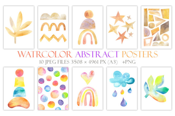 Download Watercolor Abstract Posters for Interior - Abstract Collection