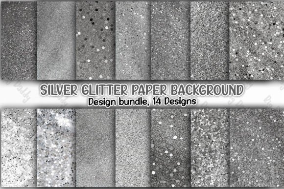 Download Silver Glitter Paper Background Clipart - Round Collection