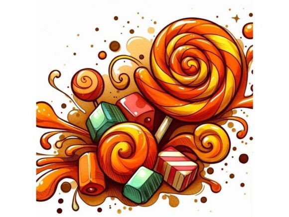 Download Inkblot-style Candy Swirl with Abstract - Abstract Collection