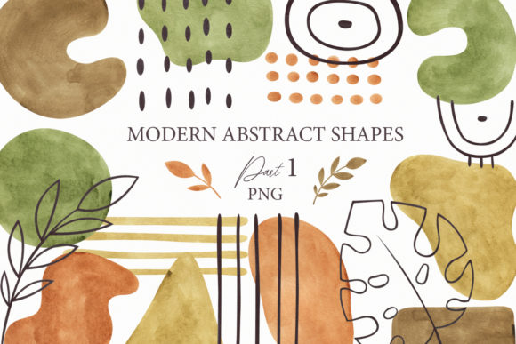 Download Watercolor Abstract Shapes, Part 1 - Abstract Collection
