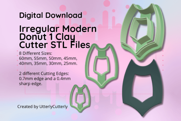Download Clay Cutter STL File Irregular Modern Do - Modern Collection
