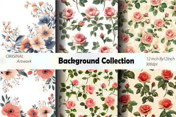 Download Wallpaper Flower Texture Background Art - Round Collection