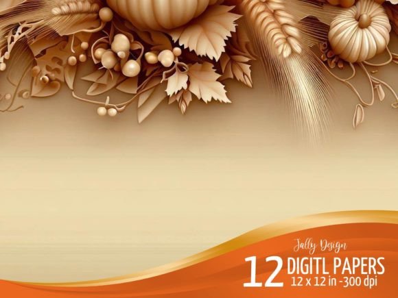 Download Thanksgiving Beige Backgrounds Paper - Round Collection