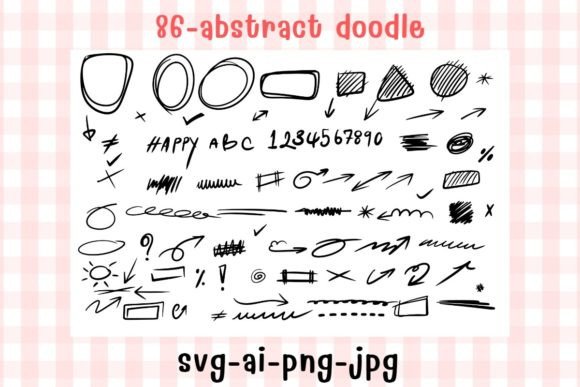 Download 86-abstract Doodle Svg - Abstract Collection