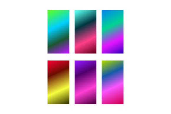 Download Set of Colorful Gradient Background Art - Round Collection