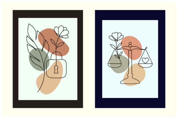 Download Wall Art Set Abstract Line Art - Abstract Collection