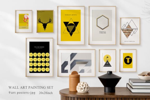 Download Abstract Art Print, Wall Art, Yellow - Abstract Collection