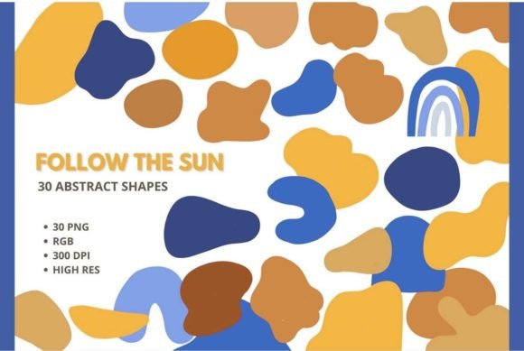 Download Follow the Sun - 30 Abstract Shapes PNG - Abstract Collection