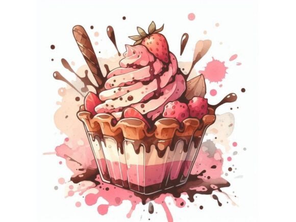 Download Inkblot-style Dessert, Abstract Splashes - Abstract Collection