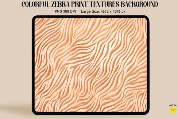 Download Pastel Beige Zebra Print Backgrounds - Round Collection