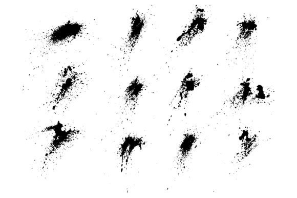 Download Black Decoration Splatter Inkblot Set - Set Collection