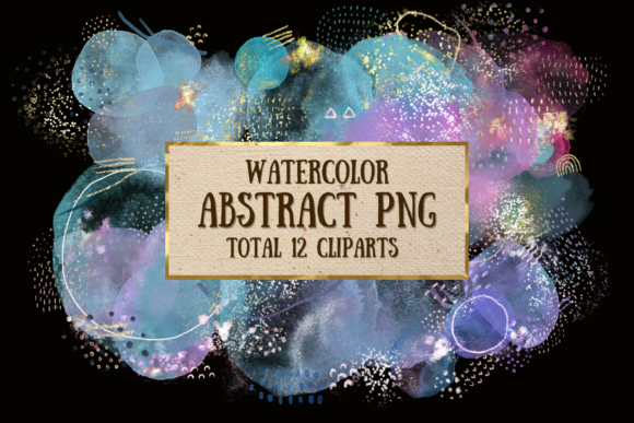 Download Watercolor Abstract Shapes PNG - Abstract Collection