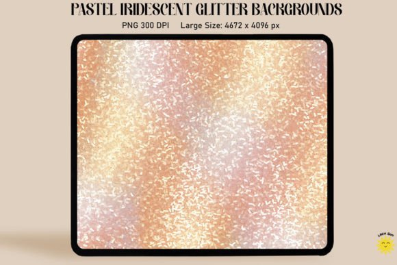 Download Pastel Beige Iridescent Backgrounds - Round Collection