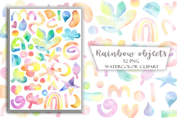 Download Watercolor Rainbow Abstract Objects - Abstract Collection