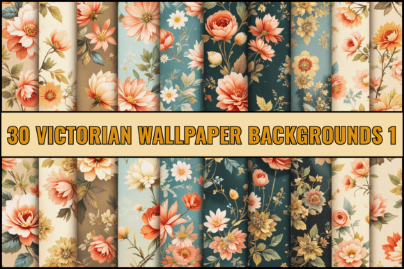 Download 30 Victorian Wallpaper Backgrounds 1 - Round Collection