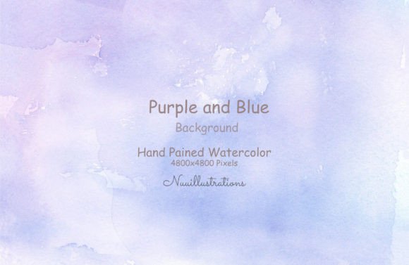 Download Purple Blue Watercolor Background - Round Collection