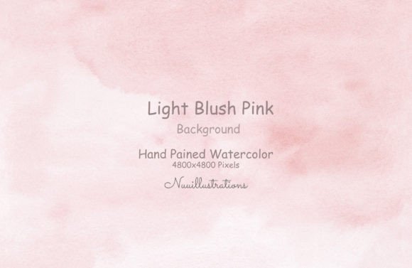 Download Light Blush Pink Watercolor Background - Round Collection