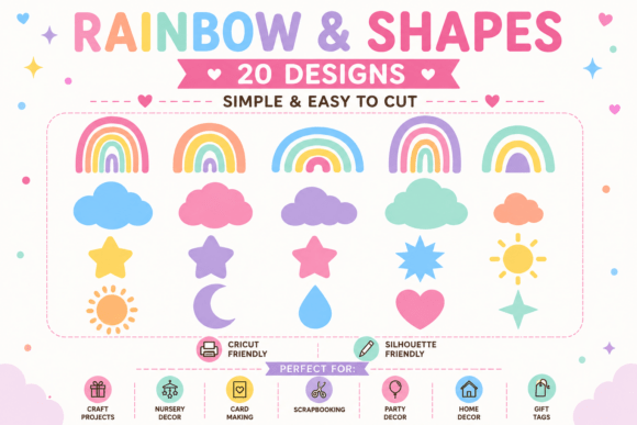 Download Rainbow Shapes SVG Bundle - Rainbow Collection