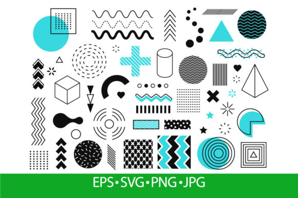 Download Memphis Graphic Abstract Elements - Premium Resources