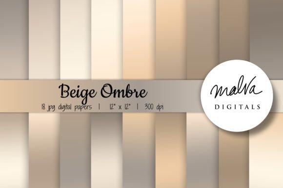 Download Beige Ombre Backgrounds - Round Collection
