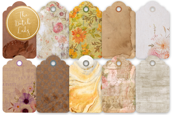 Download Label &amp; Tag Clipart Set Earth Tones - Set Collection