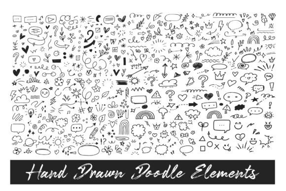 Download Hand Drawn Doodle Elements Mega Set Pro! - Set Collection