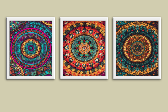 Download Boho Mandala Colorful Wall Art Prints - Art prints Collection